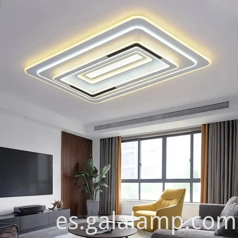 Elegante luz de techo de cristal para iluminación casera de espectro completo